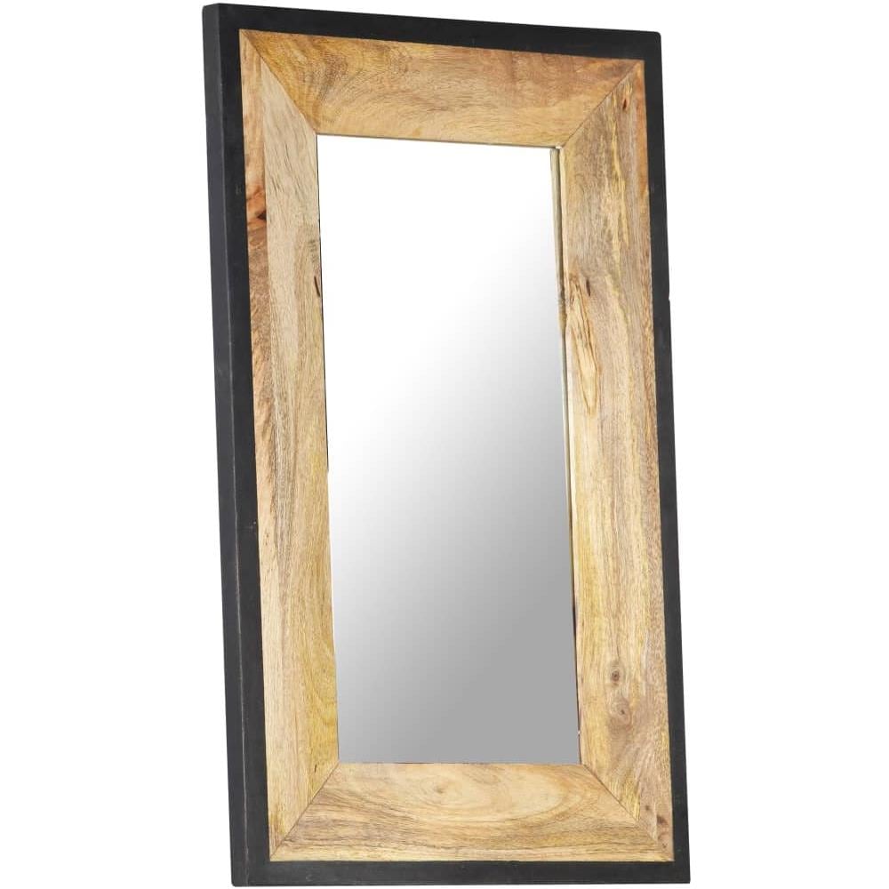 Specchio 80x50 Cm In Legno Massello Di Mango - Foto 7