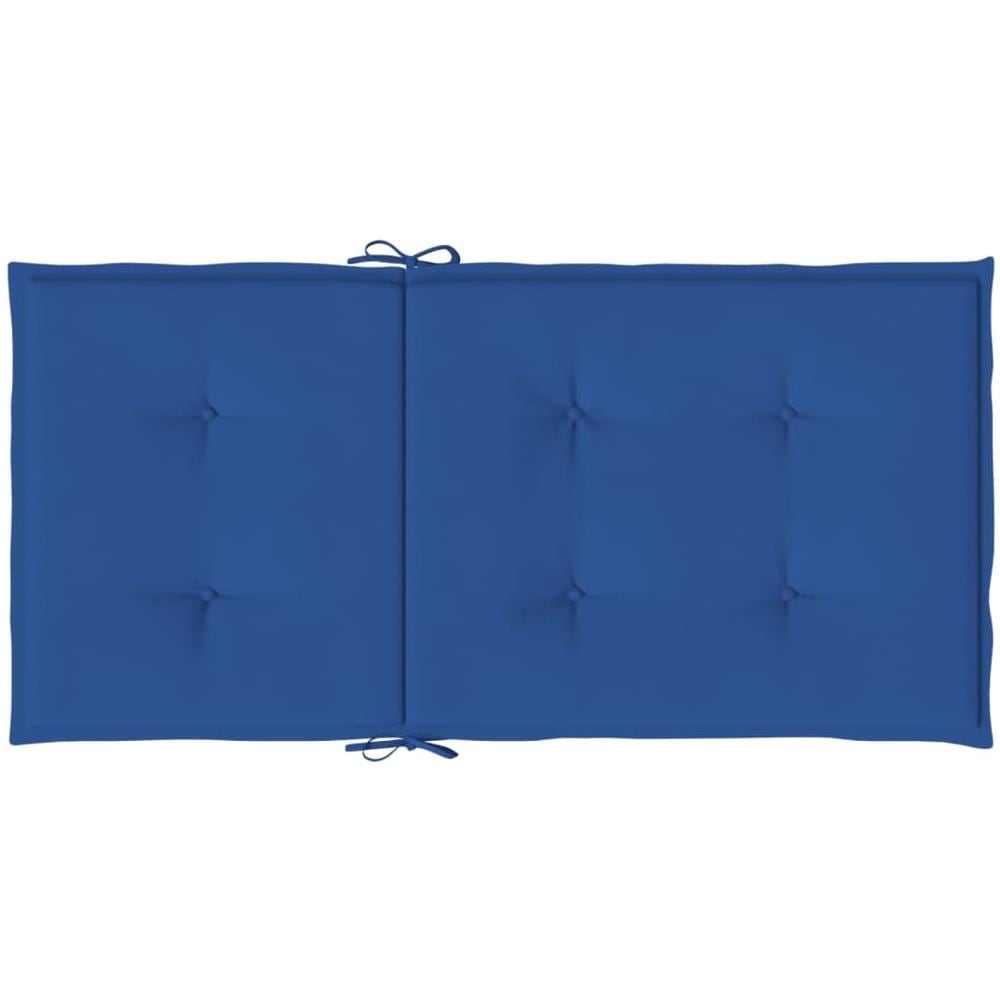 Cuscini per Sedie da Giardino 4 pz Blu Reale 100x50x4 cm - Foto 1