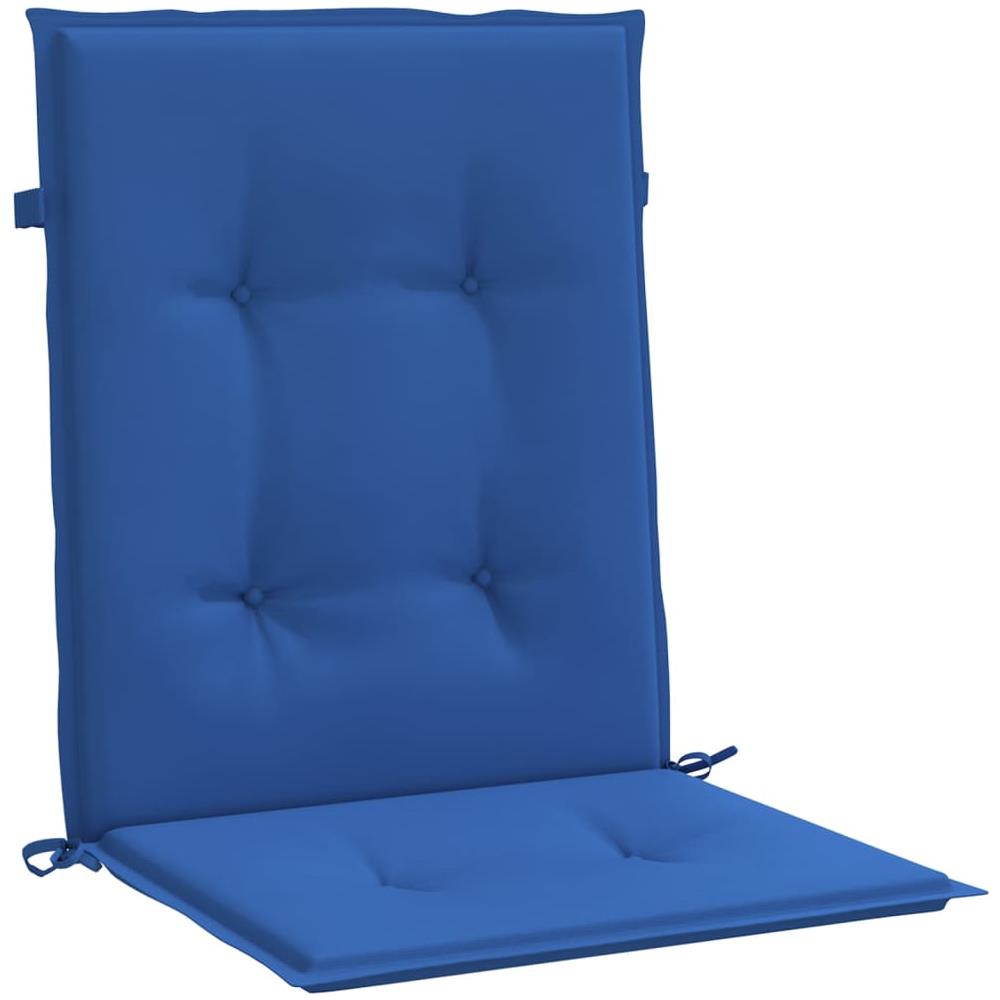 Cuscini per Sedie da Giardino 4 pz Blu Reale 100x50x4 cm - Foto 2