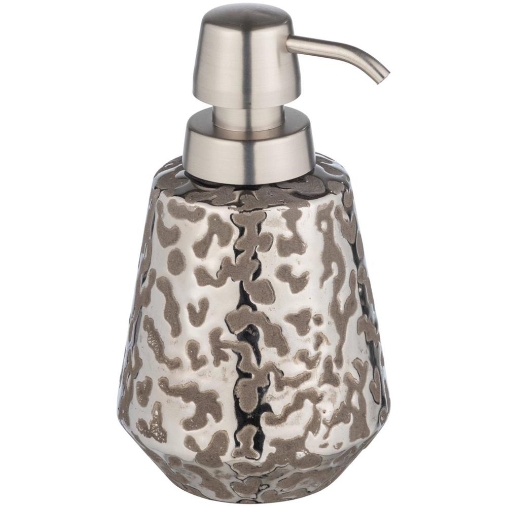 Burgos Dispenser Di Sapone Liquido Con Finitura Platino, Ceramica, 350 Ml, Wenko - Foto 1