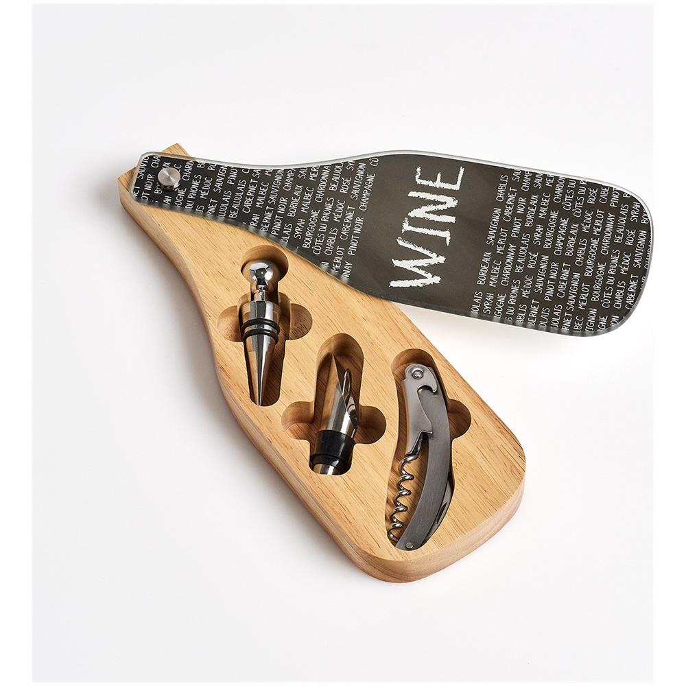 Accessori Per Vino, 4 Pezzi, 10 X 28 X 3 Cm, Zeller - Foto 4