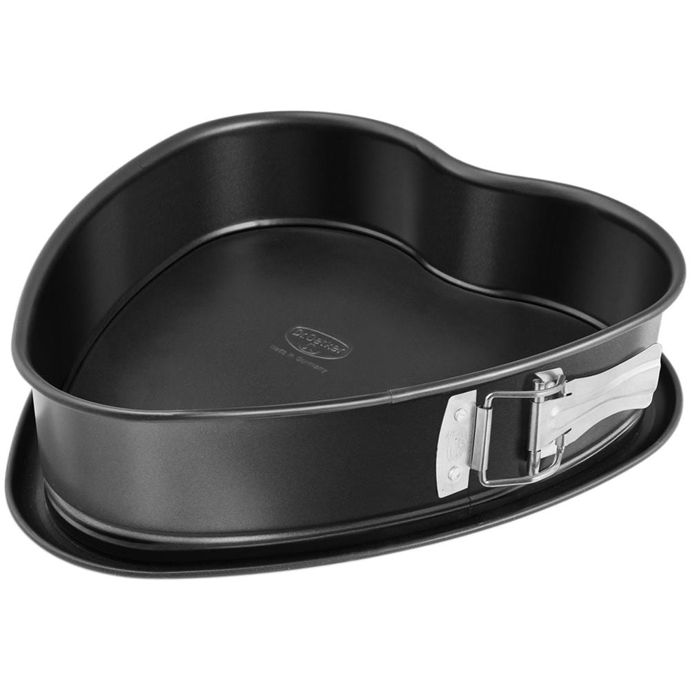 Tortiera Cuore A Cerniera 25 Cm Dr Oetker Cameo, In Acciaio Nero - Foto 1