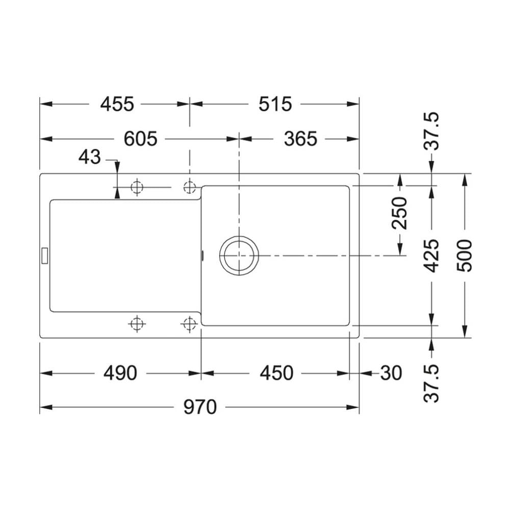 Lavello Soprapiano 459433 con 1 Vasca 1 Gocciolatoio Colore Nero - Foto 2