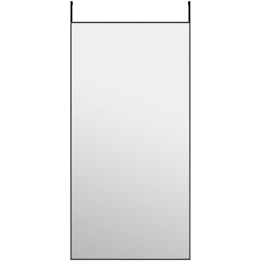 Specchio Da Porta Nero 50x100 Cm In Vetro E Alluminio - Foto 2
