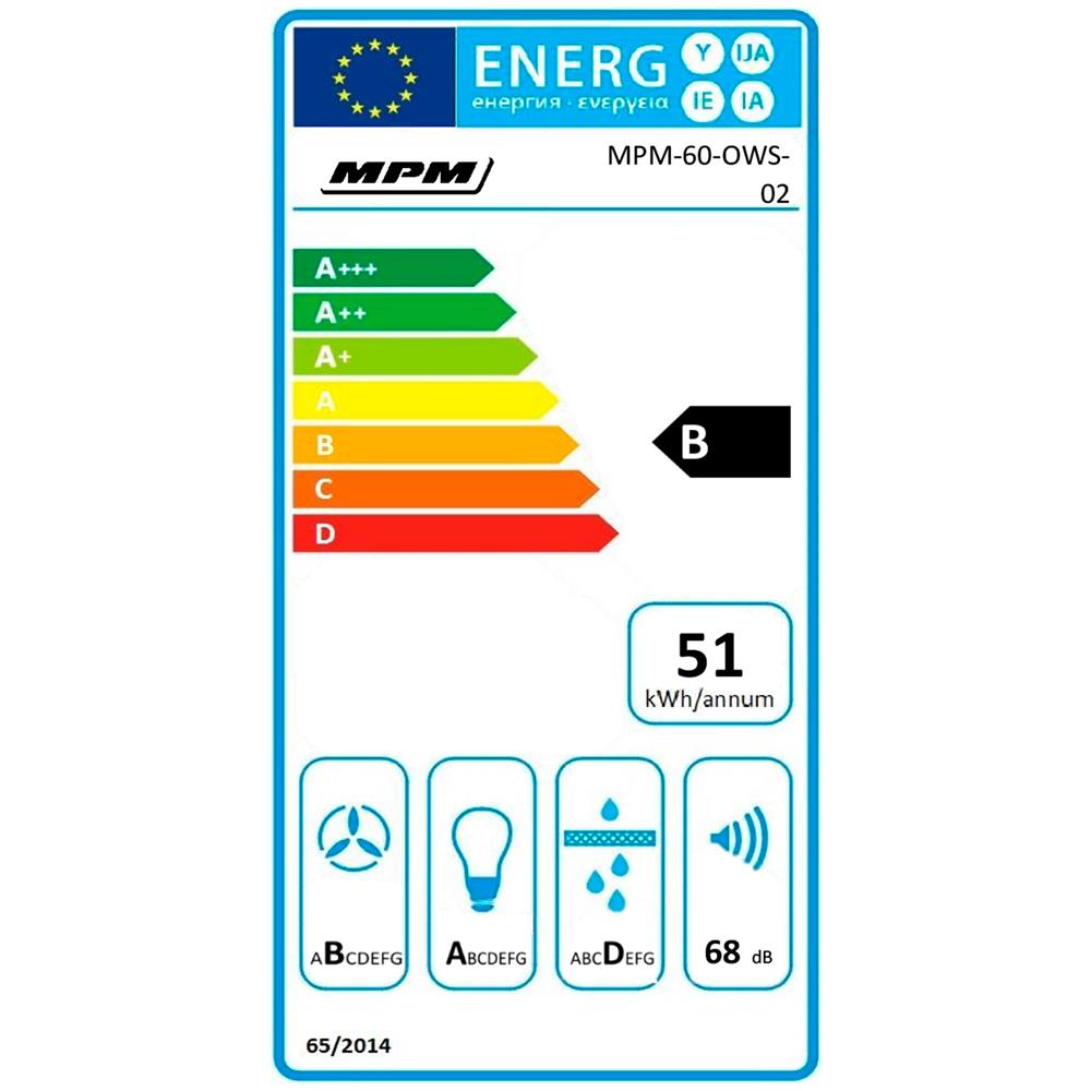 Cappa Aspirante Da Incasso 60 Cm 3 Velocità Aspirante Esterna O In Ricircolo Colore Nero - Foto 2