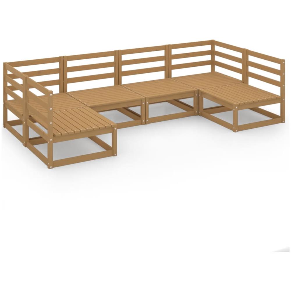 Set Divani da Giardino 6 pz in Legno Massello di Pino - Foto 2