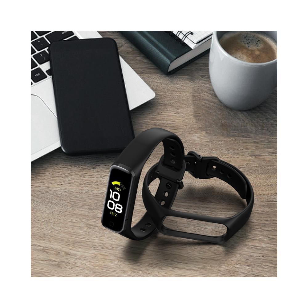 Cinturino Per Orologio Samsung Galaxy Fit 2 Sm-r220 Tpe Nero - Foto 2