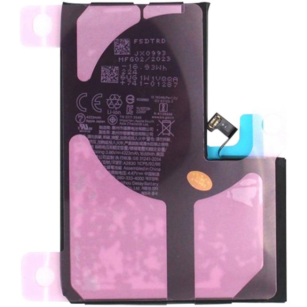 Batteria Interna Compatibile Per Iphone 14 Pro Max Capacità 4323mah Con Adesivi - Foto 1