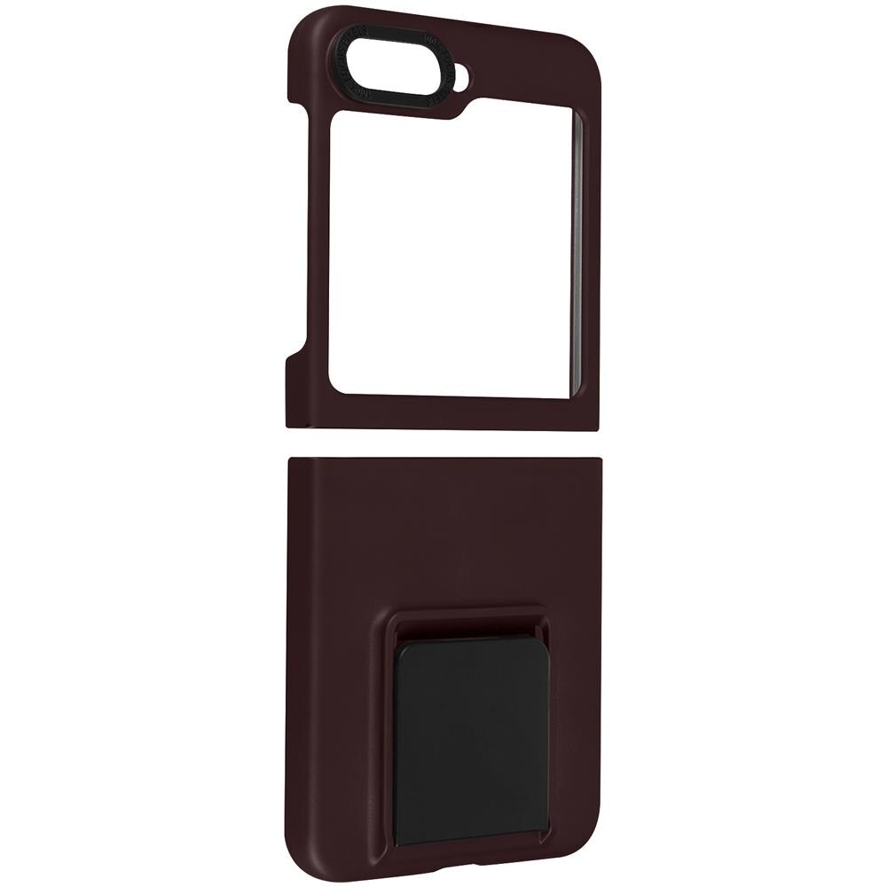 Cover Per Samsung Galaxy Z Flip5 Cavalletto Supporto Classic Stand Bordeaux - Foto 2