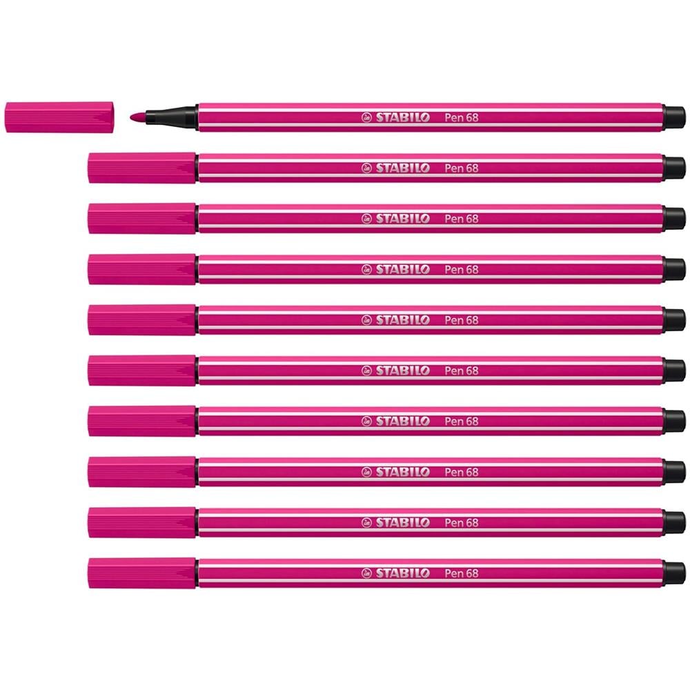 Pen 68 - Pennarello Premium - Confezione da 10 - Rosa Scuro - Foto 1