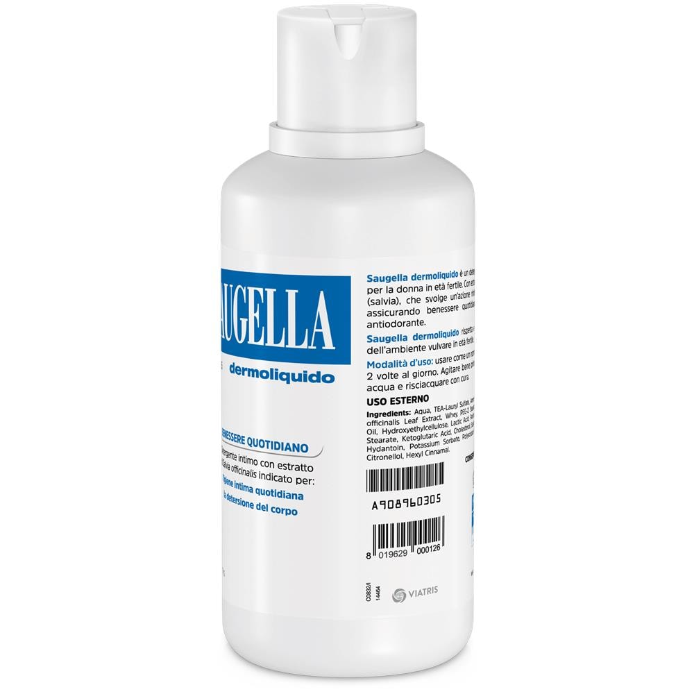 Saugella Dermoliquido PH 3,5 Detergente Intimo Benessere Quotidiano 500 ml - Foto 2