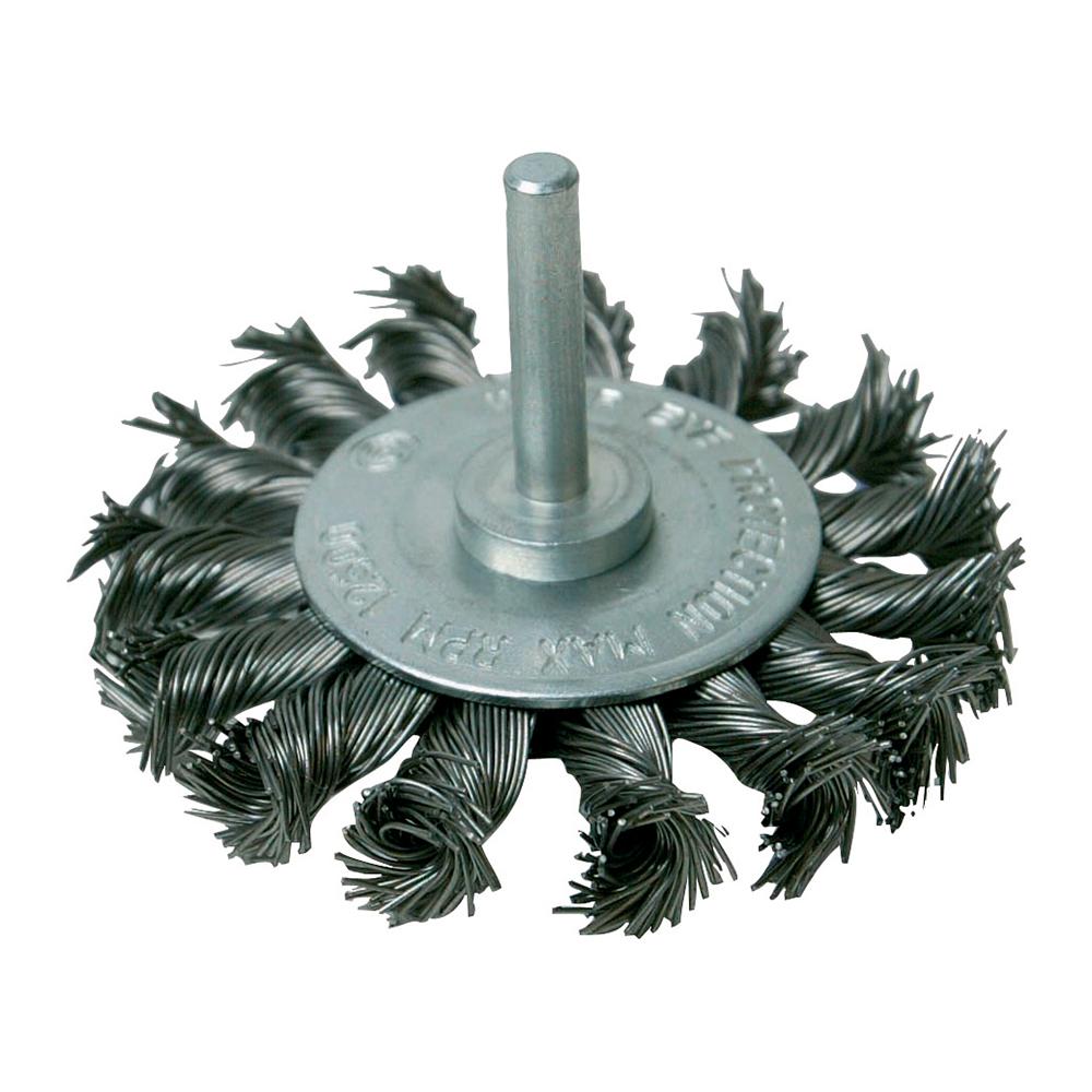 456933 Spazzola Rotante In Acciaio A Filo Ritorto 75 Mm - Foto 1