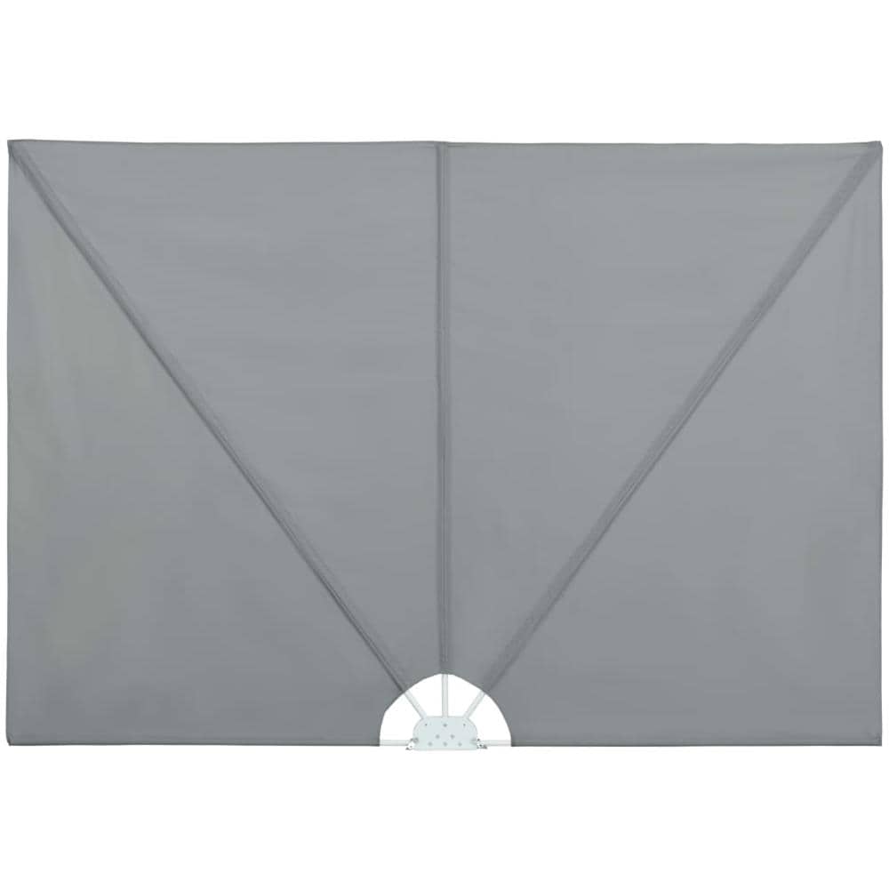 Tenda Laterale per Terrazza Pieghevole Grigio 240x160 cm - Foto 1
