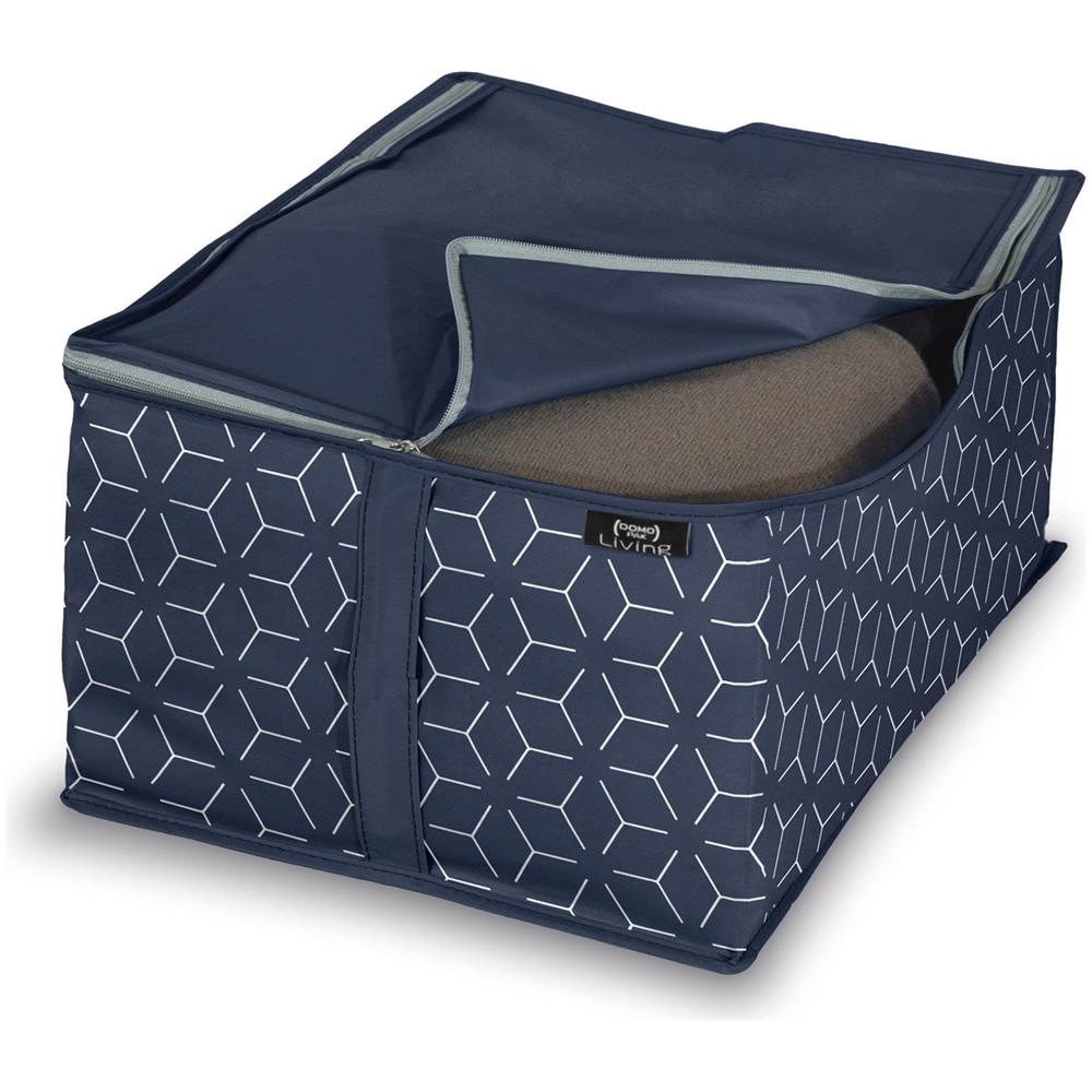 Custodia Maglie E Camicie Domopak Living Metrik 30x40x20 Cm In Poliestere, Da 30x40x20 Cm Blu - Foto 1