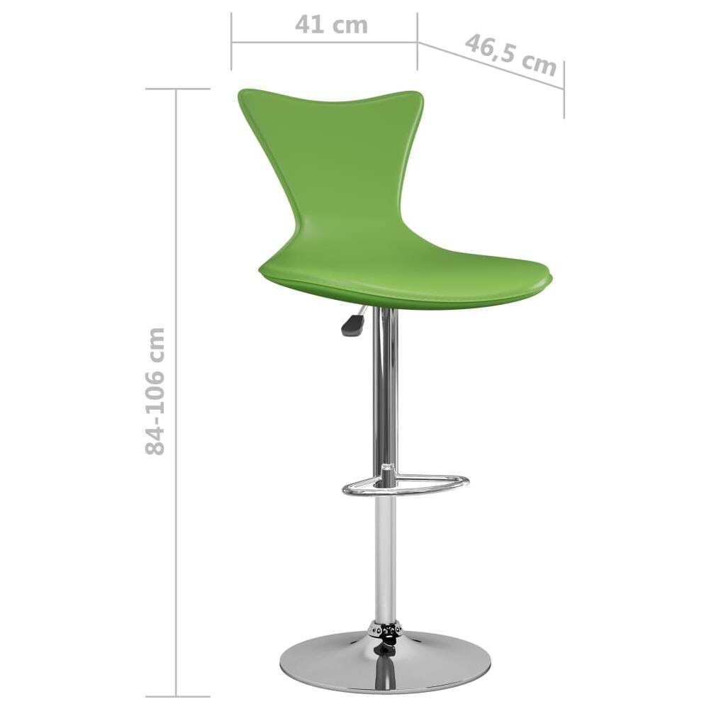 Sgabelli Da Bar 2 Pz Verdi In Similpelle - Foto 16