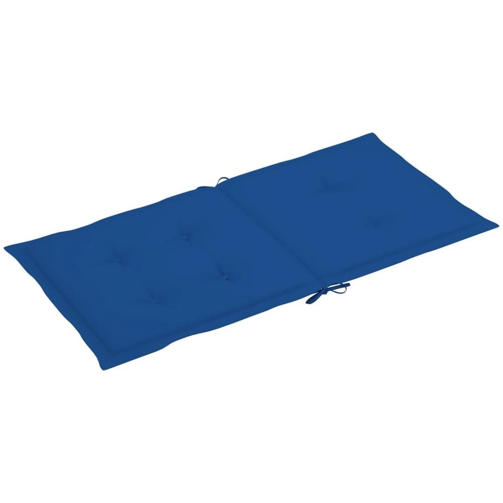 Cuscini per Sedie da Giardino 2 pz Blu Reale 100x50x4 cm - Foto 2
