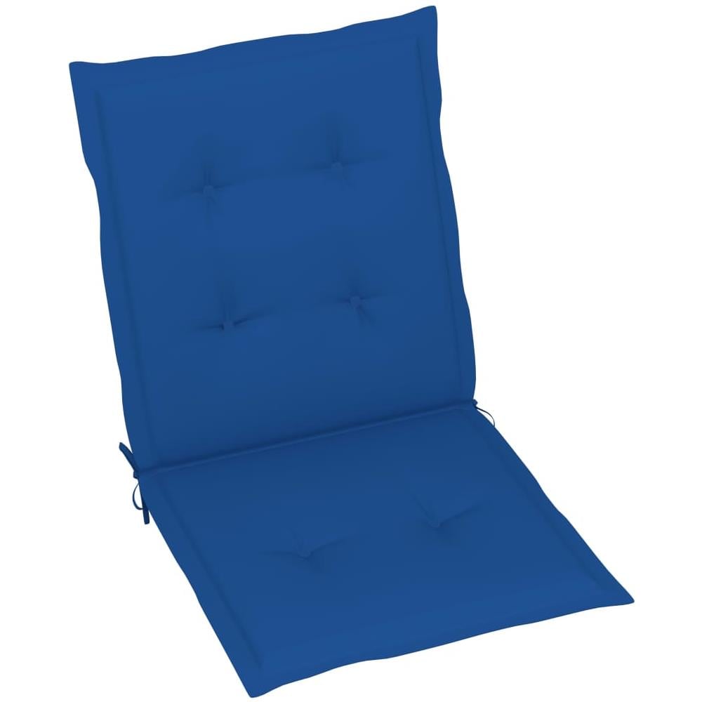 Cuscini per Sedie da Giardino 2 pz Blu Reale 100x50x4 cm - Foto 3
