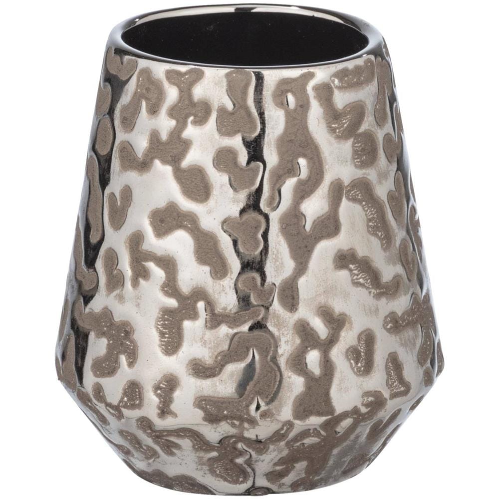 Contenitore Spazzolino Burgos, Con Finitura Platino, Ceramica, Ø 9,1 Cm, - Foto 2