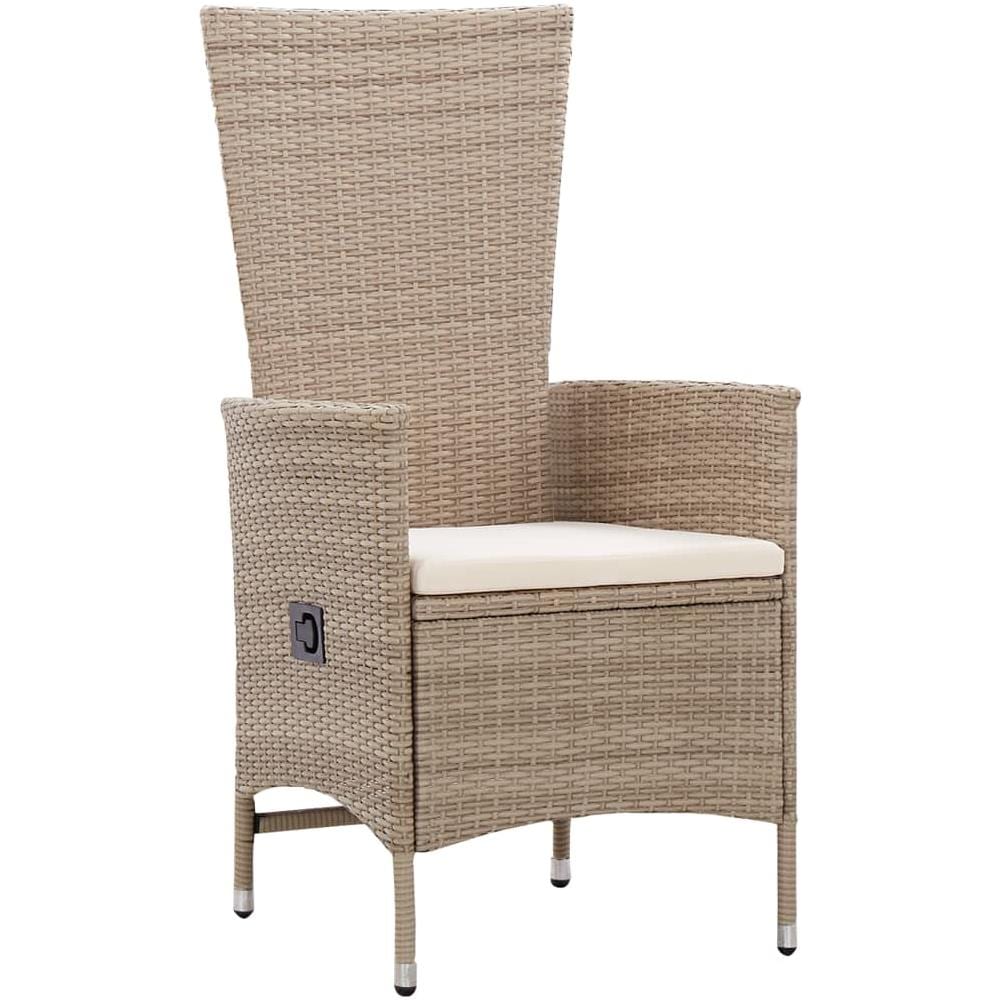 Set Da Pranzo Da Giardino Beige 3 Pz Con Cuscini - Foto 3