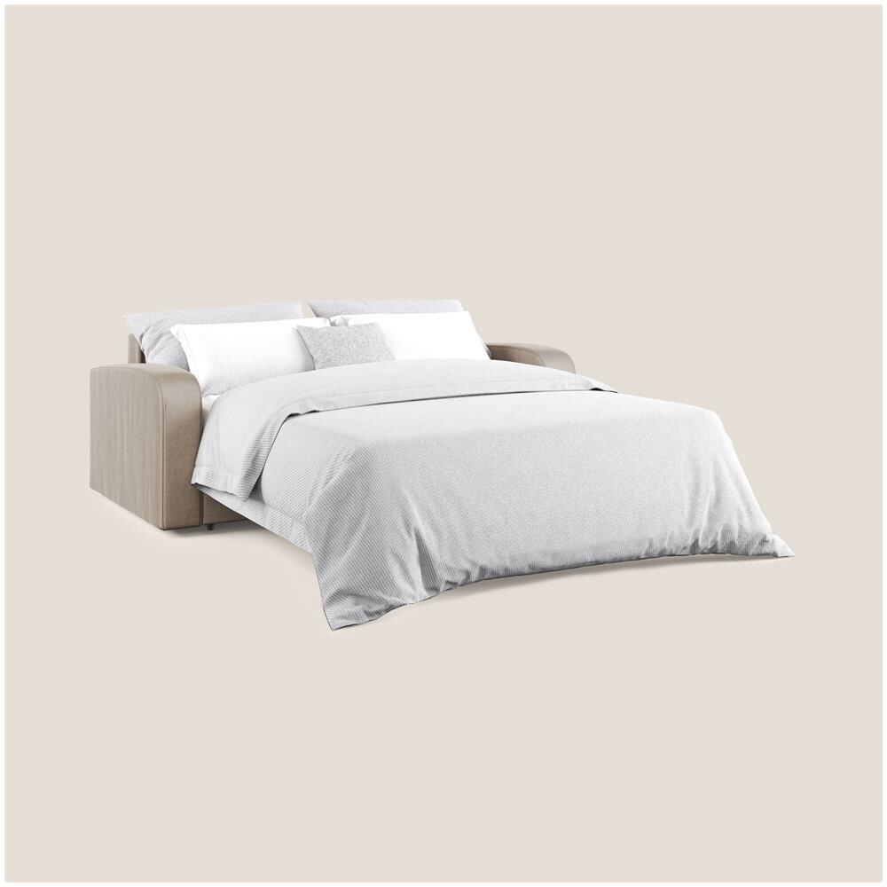 Lebron Divano Letto Matrimoniale In Velluto Morbido T01 Marrone 176 Cm (mat. 120x197) - Foto 7