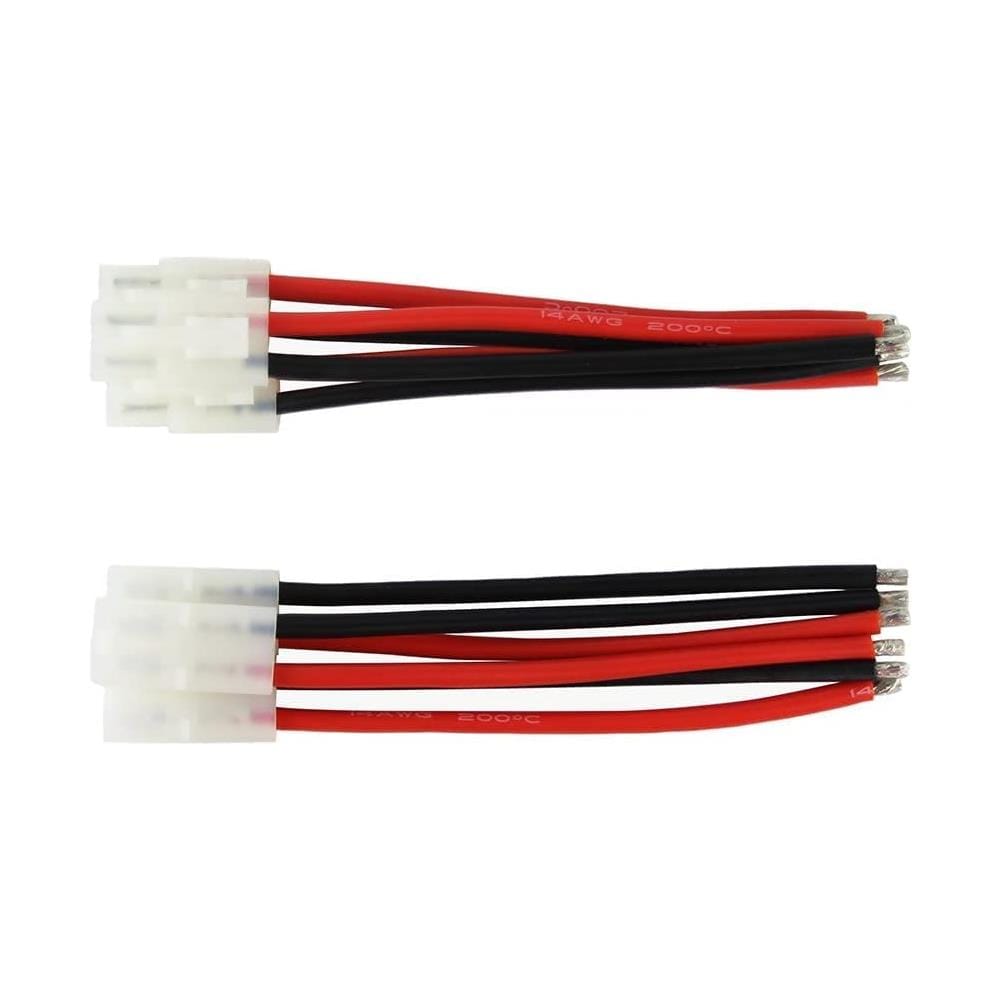3 Paia Tamiya Plug Maschio Femmina Cavo Adattatore Connettore 14awg 10cm Per Rc Car Lipo Battery Charge - Foto 2