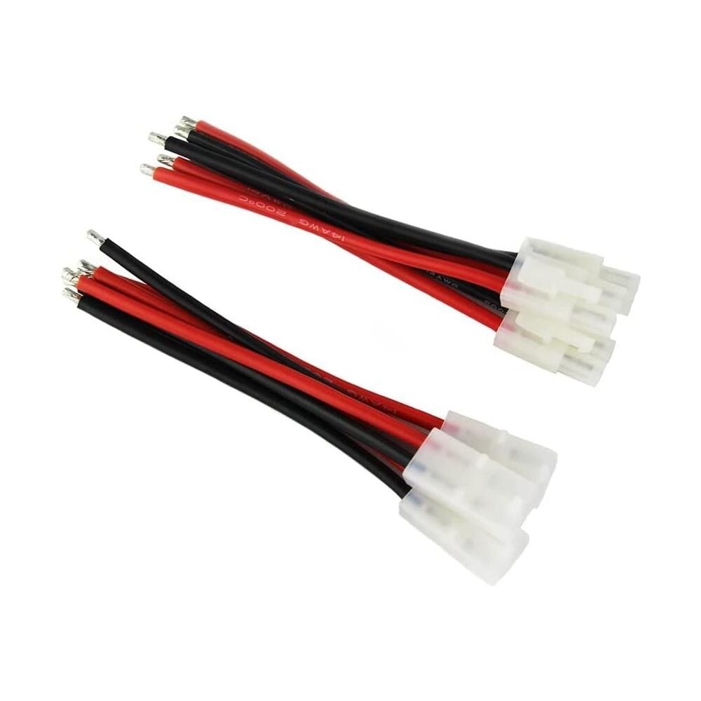 3 Paia Tamiya Plug Maschio Femmina Cavo Adattatore Connettore 14awg 10cm Per Rc Car Lipo Battery Charge - Foto 1