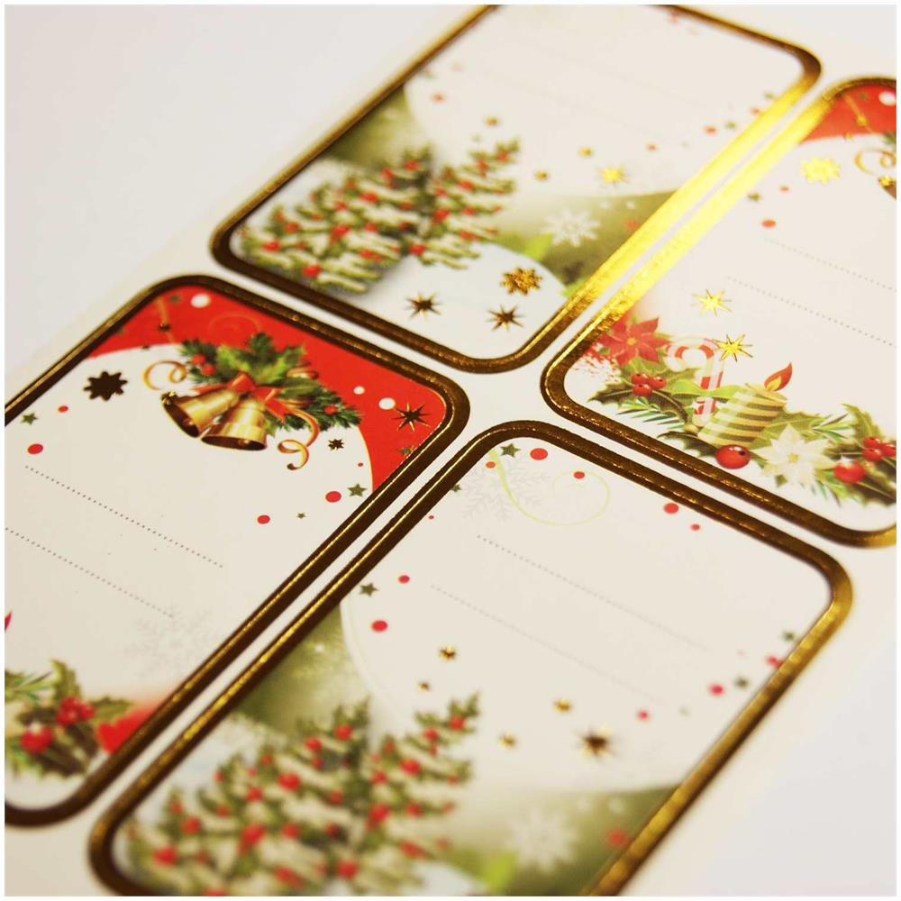 16 Adesivi Natalizi - Abete Classico - Foto 1