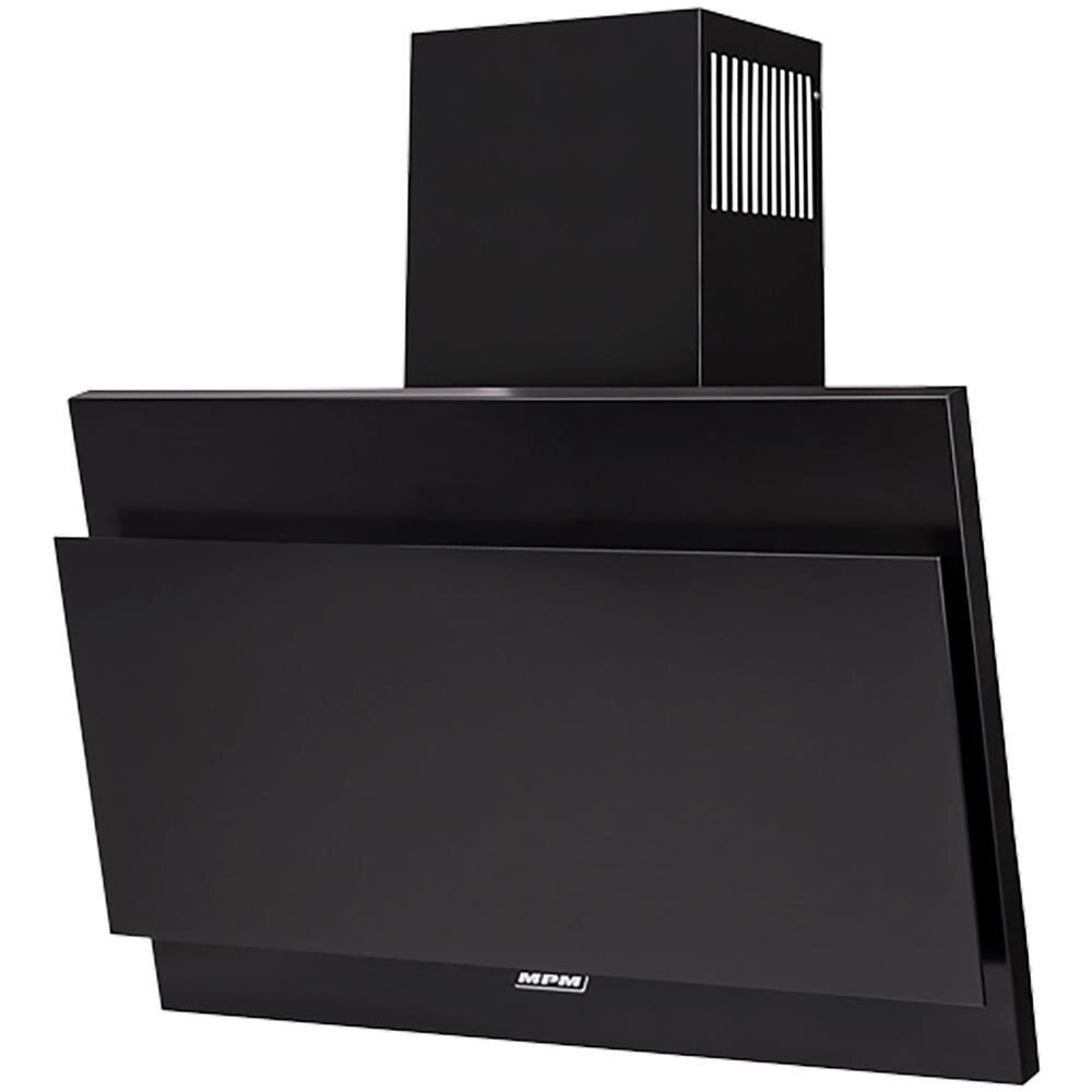 Cappa Aspirante Inclinata 60cm Cappa A Parete Evacuazione Esterna / Ricircolo Colore Nero - Foto 1