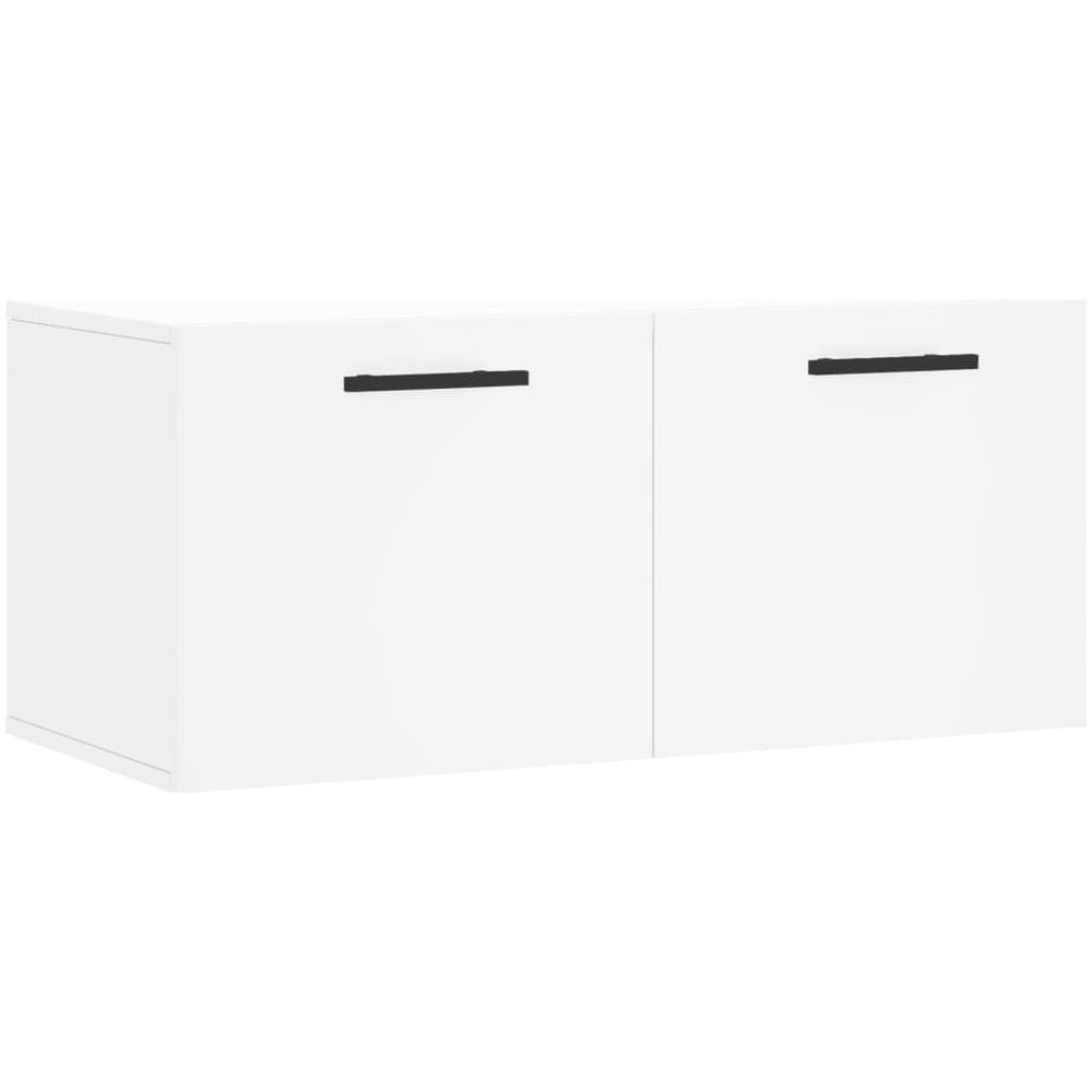 Mobile A Parete Bianco 80x36,5x35 Cm In Legno Multistrato - Foto 2