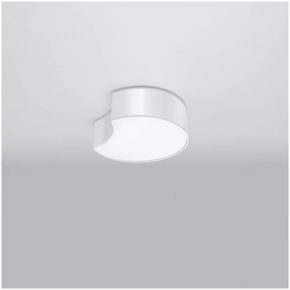 Lampada Da Soffitto Circle 1 Bianco Sl. 1050 - Moderno Lampade Da Soffitto Bianco 11.5x32x35 Cm - Foto 2