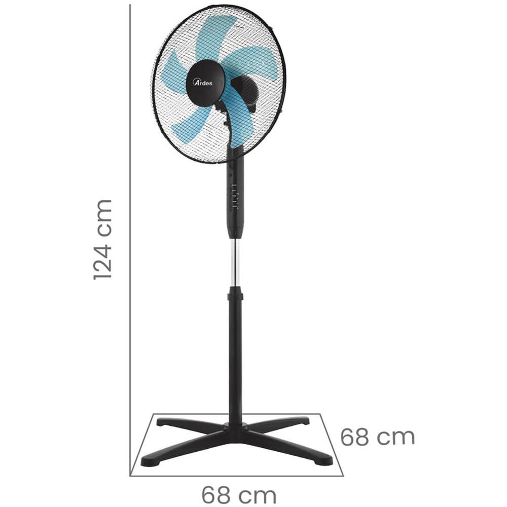 Ventilatore a Piantana Steelo ? 40 cm con 3 Velocit? - Foto 4