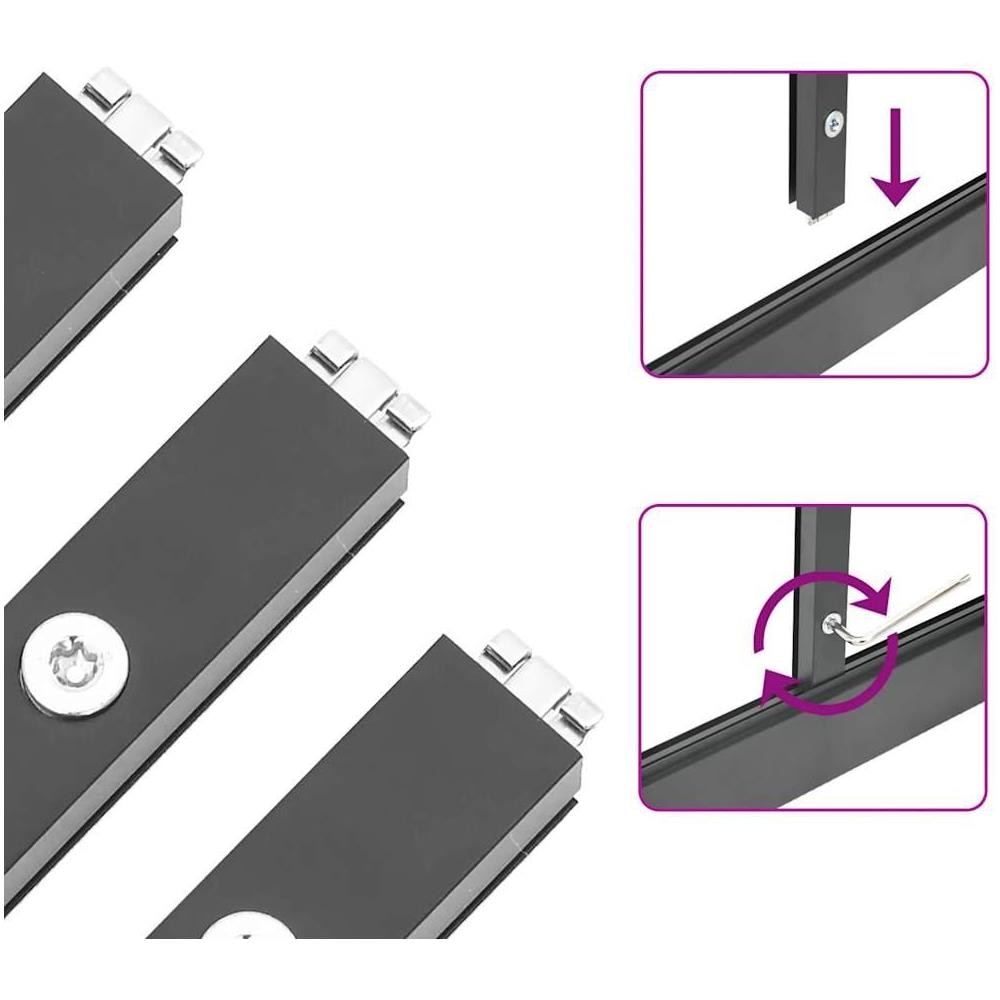 Telaio Serra con Base Antracite 169x114x202 cm in Alluminio - Foto 10