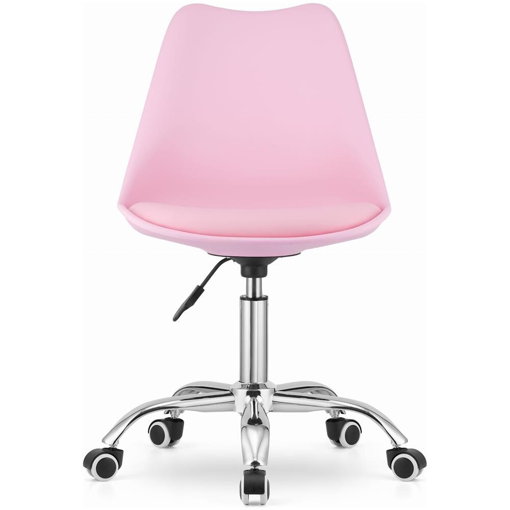 Sedia da lavoro per bambini regolabile in altezza, rosa - Foto 1