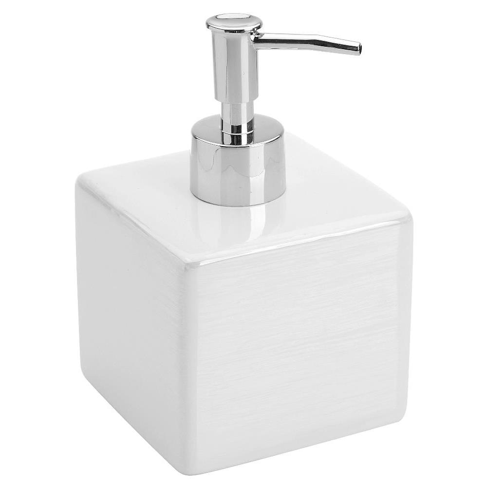 Dispenser sapone in ceramica bianca linea Cuba - Foto 2