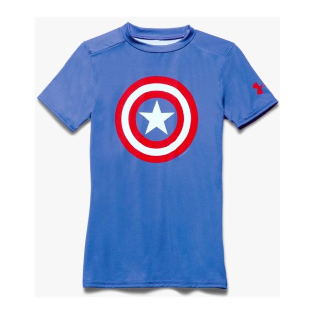 magliette under armour bambino verde