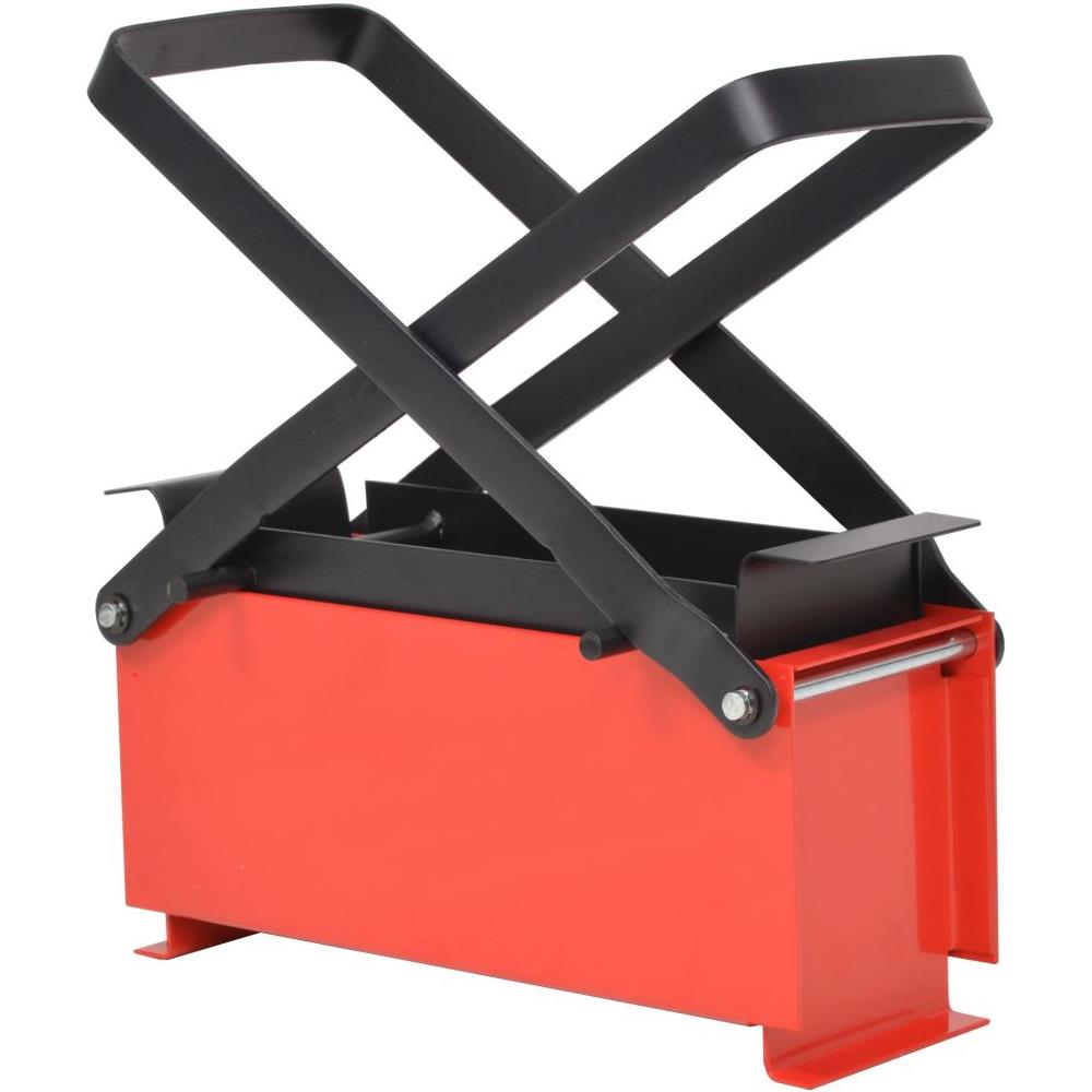 Compattatore di Carta in Acciaio 34x14x14 cm Nero e Rosso - Foto 1