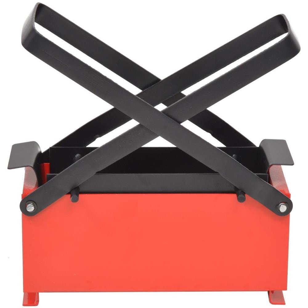 Compattatore di Carta in Acciaio 34x14x14 cm Nero e Rosso - Foto 2