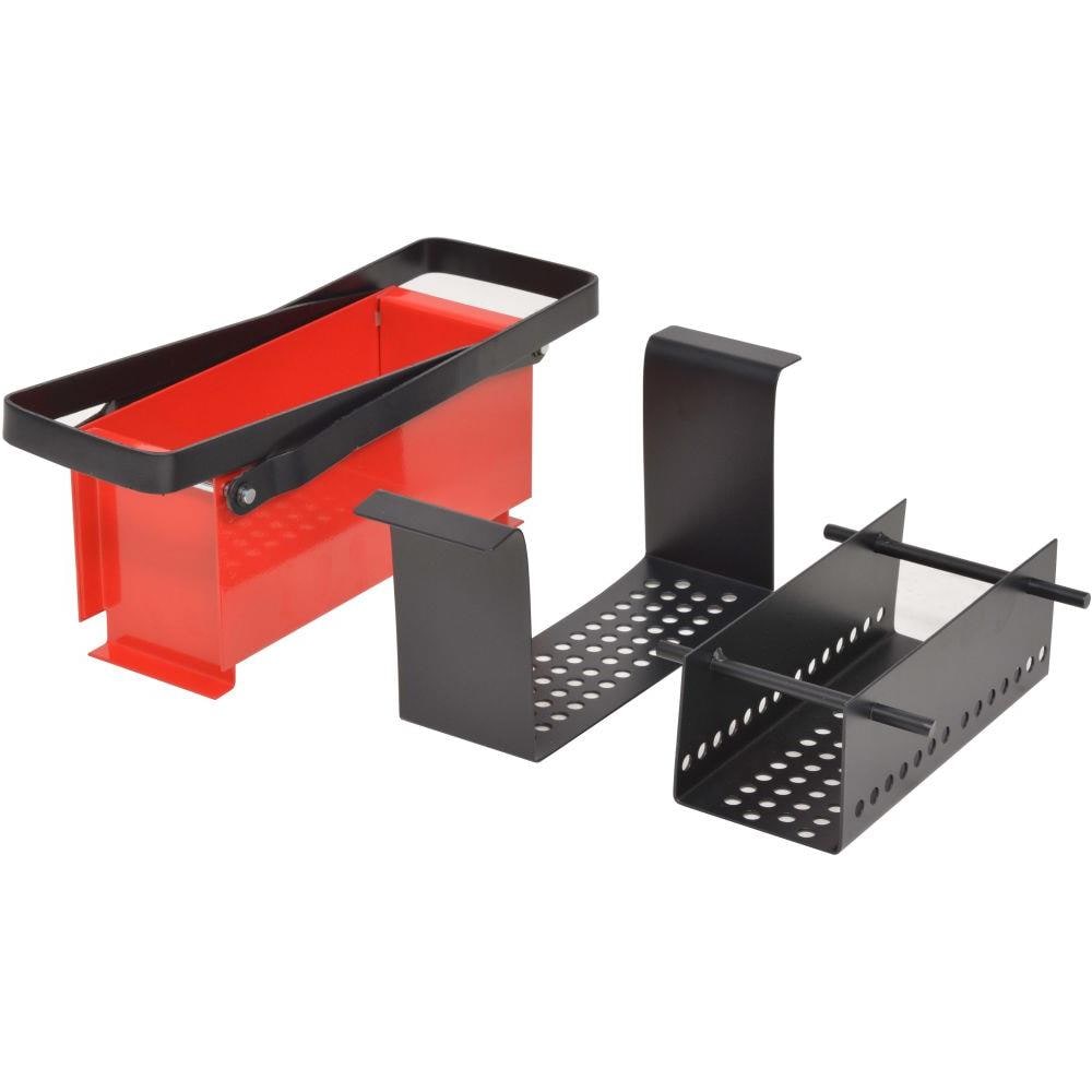 Compattatore di Carta in Acciaio 34x14x14 cm Nero e Rosso - Foto 4