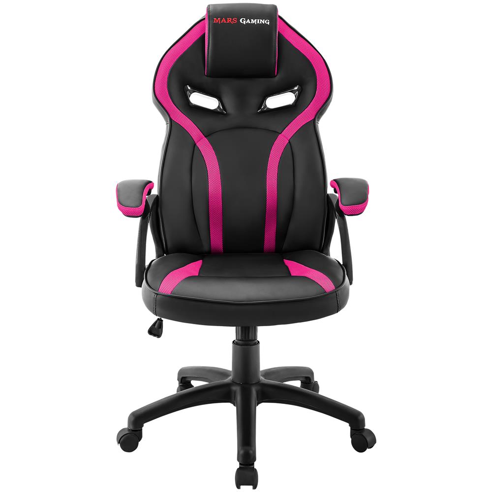 Sedia Gaming MGC118BPK in Ecopelle Colore Nero / Rosa - Foto 2