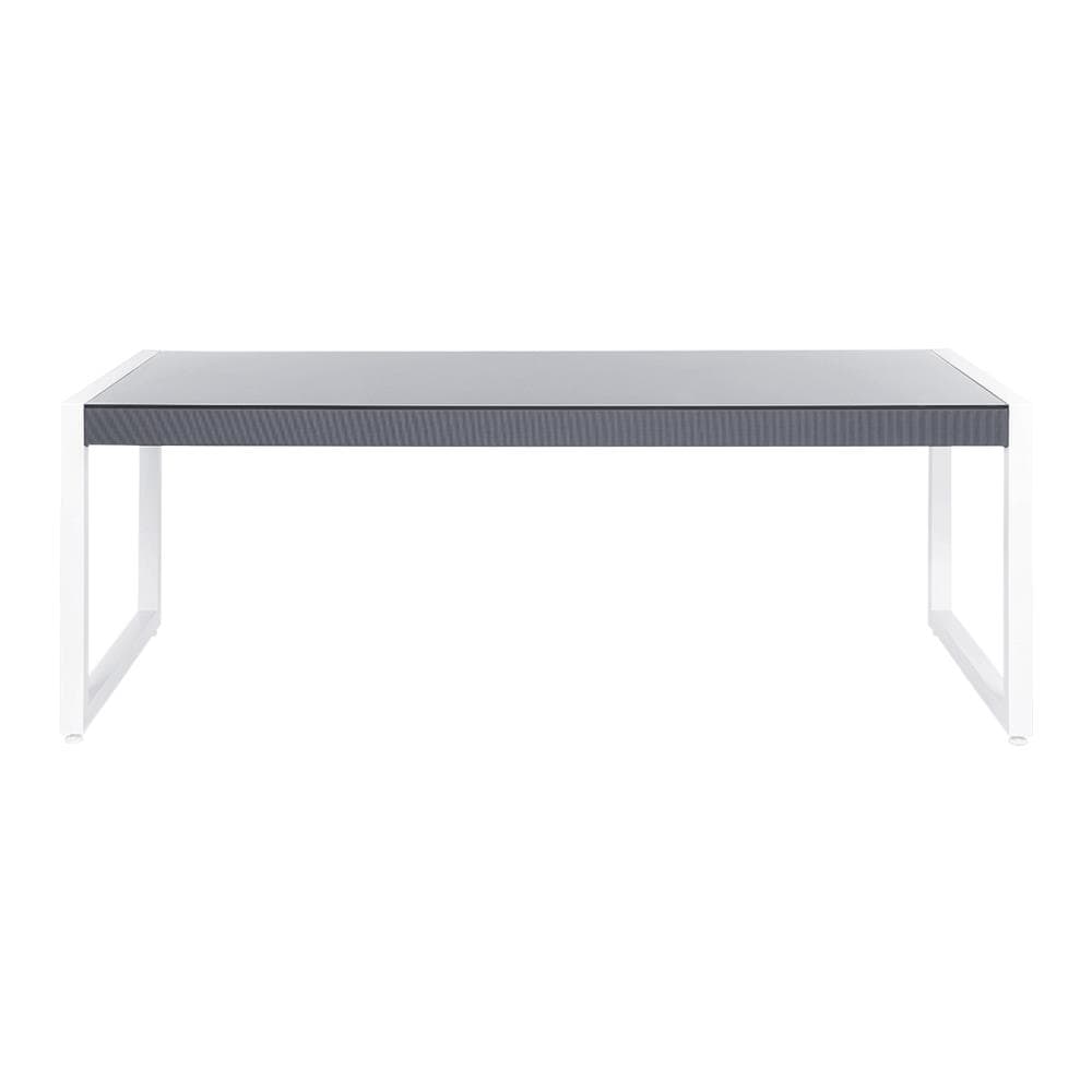 Tavolo Da Giardino Grigio / bianco 210x90 Cm Bacoli - Foto 2