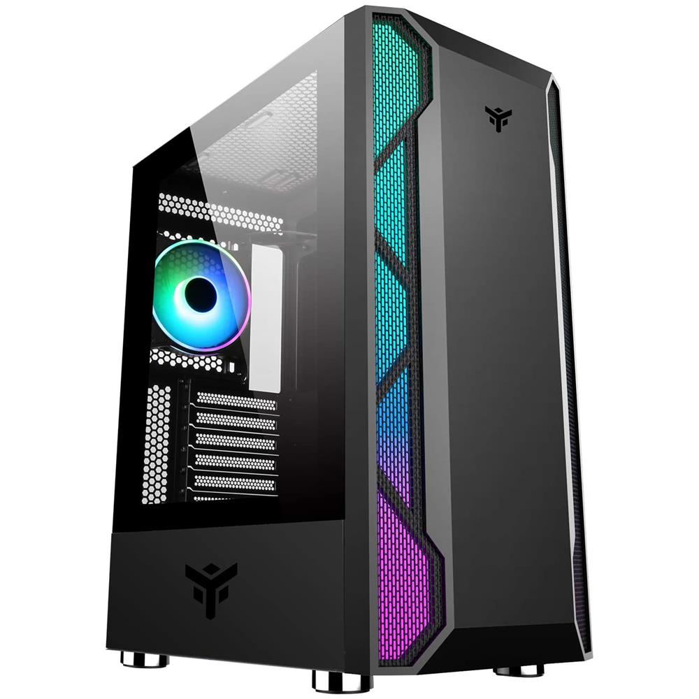 Case Vertibra X210 Midi Tower ATX / Micro ATX / Mini-ITX 2 Porte USB 3.0 Colore Nero (Finestrato) - Foto 1