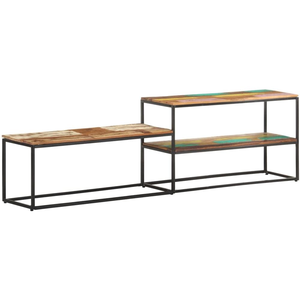 Mobile Porta TV 180x30x50 cm in Legno Massello di Recupero - Foto 1