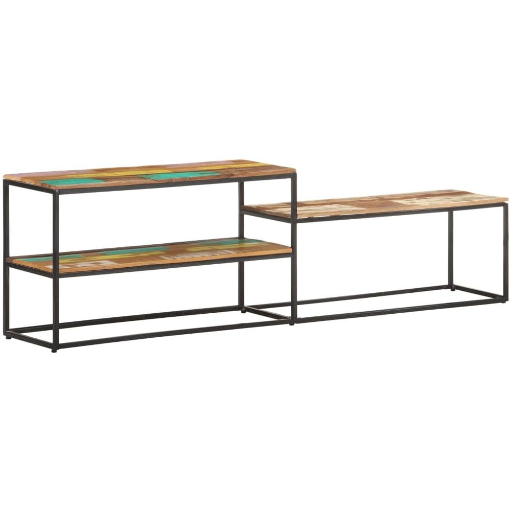 Mobile Porta TV 180x30x50 cm in Legno Massello di Recupero - Foto 10