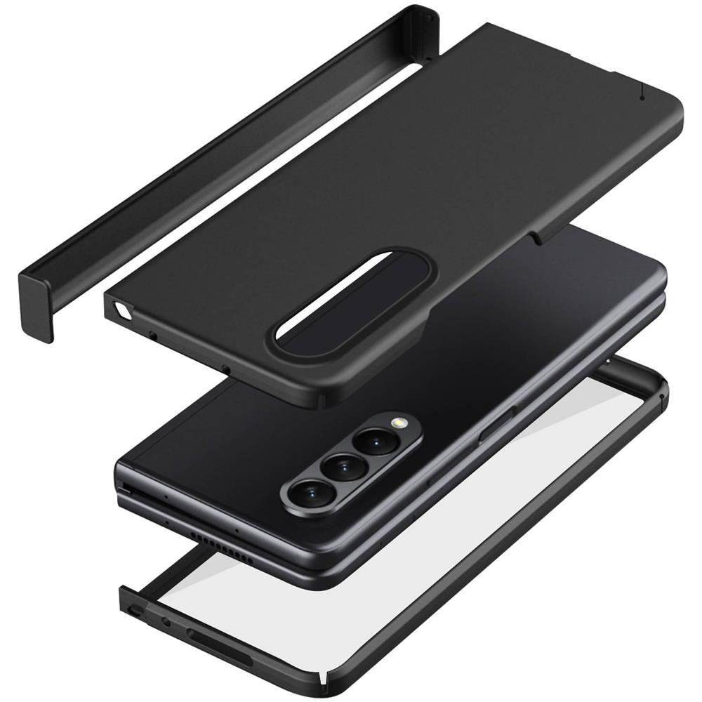 Cover Rigida Con Salvadisplay Flessibile Per Galaxy Z Fold4 Soft-touch Nera - Foto 5