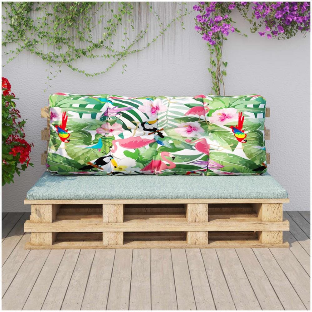 Cuscino Per Divano Pallet Multicolore 120x40x12 Cm Tessuto - Foto 3