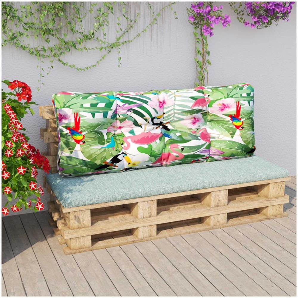 Cuscino Per Divano Pallet Multicolore 120x40x12 Cm Tessuto - Foto 1