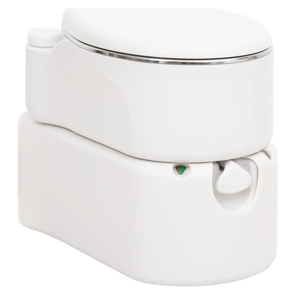 Toilette Integrata Da Campeggio Bianca 24x17 L Hdpe E Acciaio - Foto 1