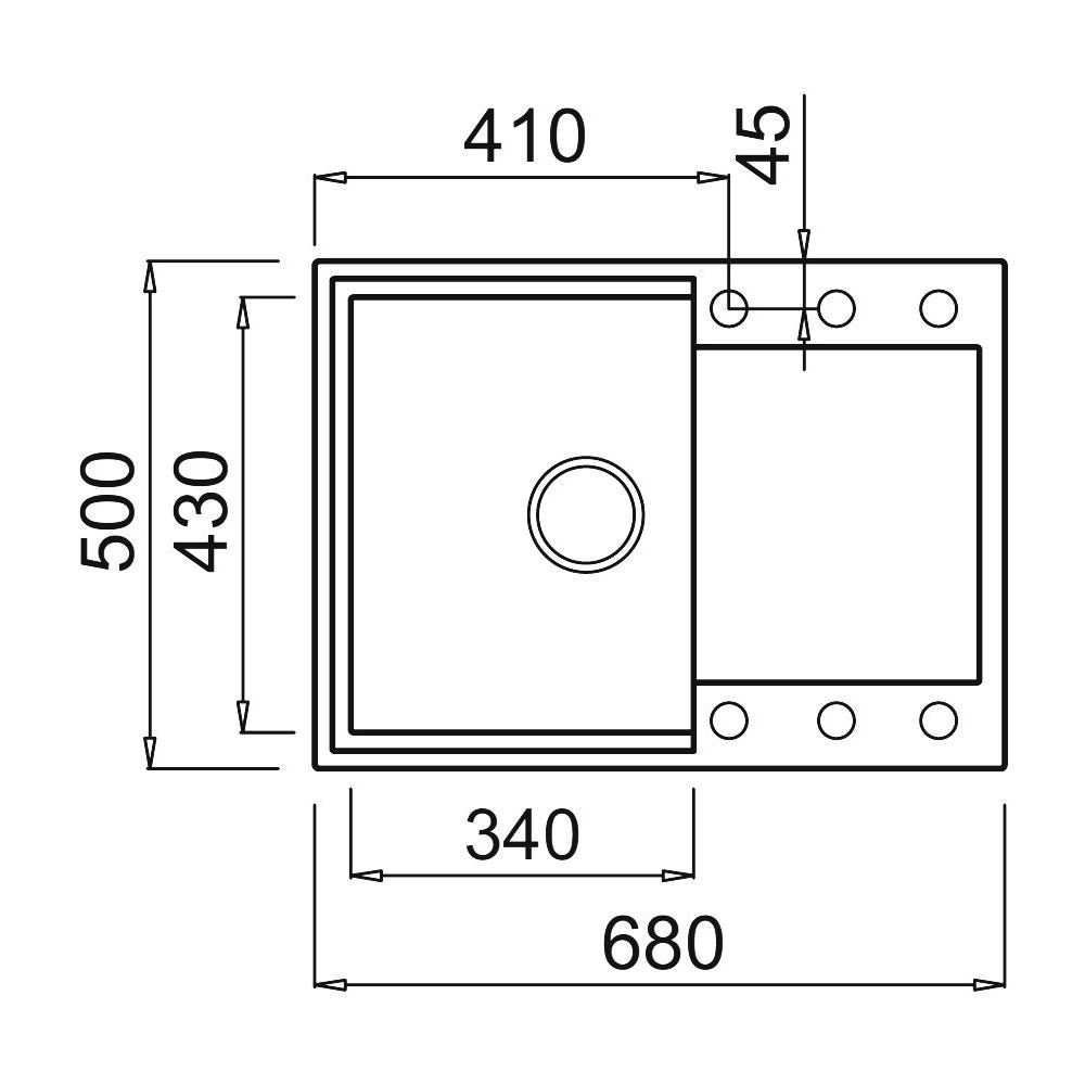 LAV. EASY 135 68x50 1VG ALUMINIUM 79 ALUMINIUM 79 - Foto 2