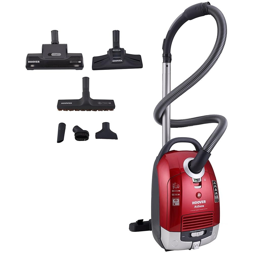 HOOVER AT70 AT75011 Aspirapolvere Con Sacco Potenza 700 Watt Colore Rosso HOOVER AT70 AT75011 Aspirapolvere Con Sacco Potenza 700 Watt Colore Rosso