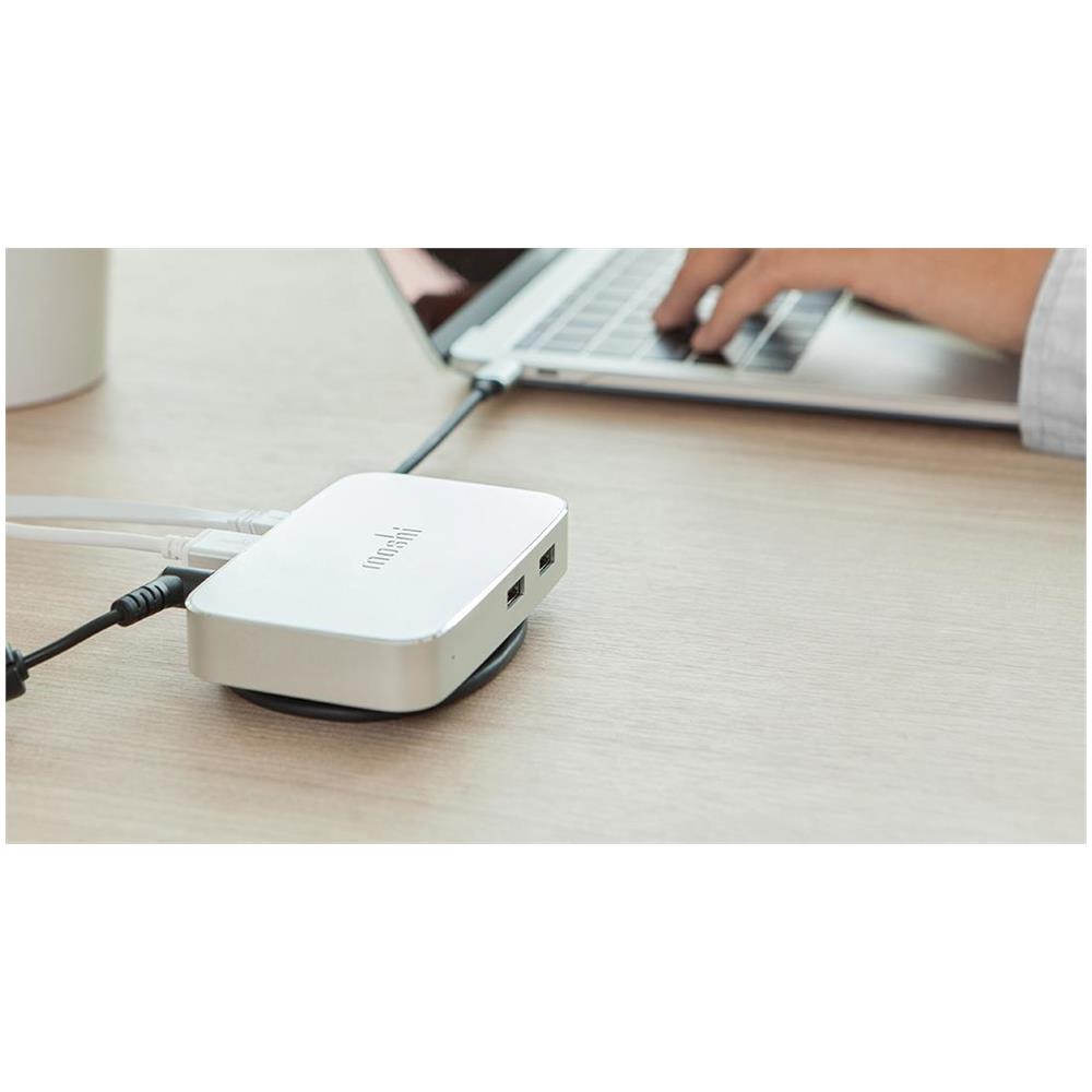 Replicatore di Porte e Docking Station per Notebook USB 3.0Type-C / USB 2.1 Colore Argento  - Foto 2